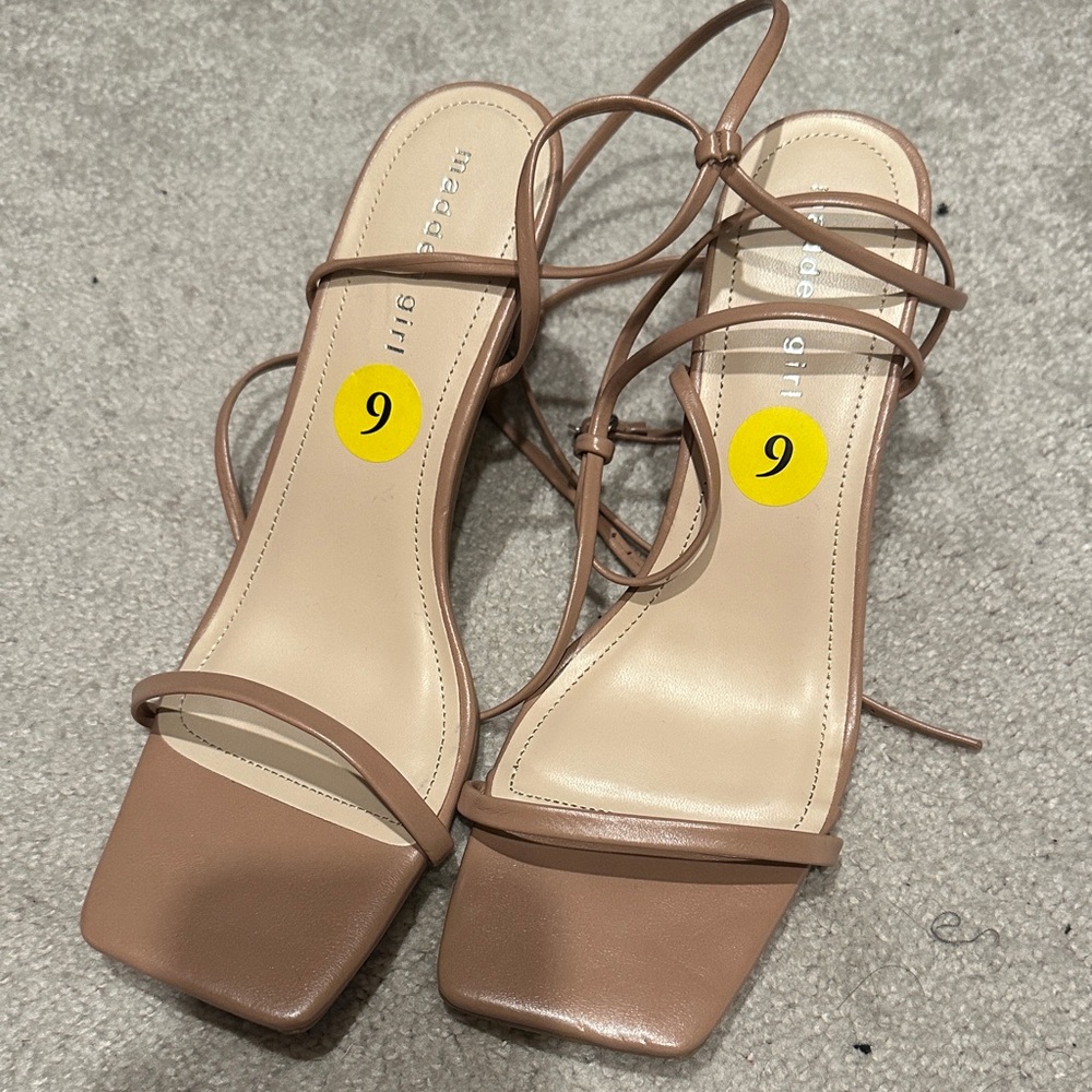 Madden girl Nude Strappy Heels